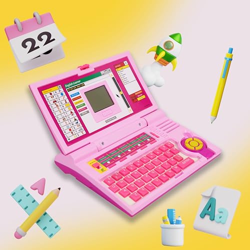 Cable World Educational Laptop Computer Toy for Kids Above 3 Years - 20 Fun Activity Learning Machine, Now Learn Letter, Words, Games, Mathematics,... - Image 2