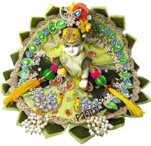 Image of Partish Laddu Gopal Janamashtmi Heavy Dress l Ladoo Gopal Dress l Kanha Ji Dress Size 0 1 2 4 5 6 (Size 2, K)