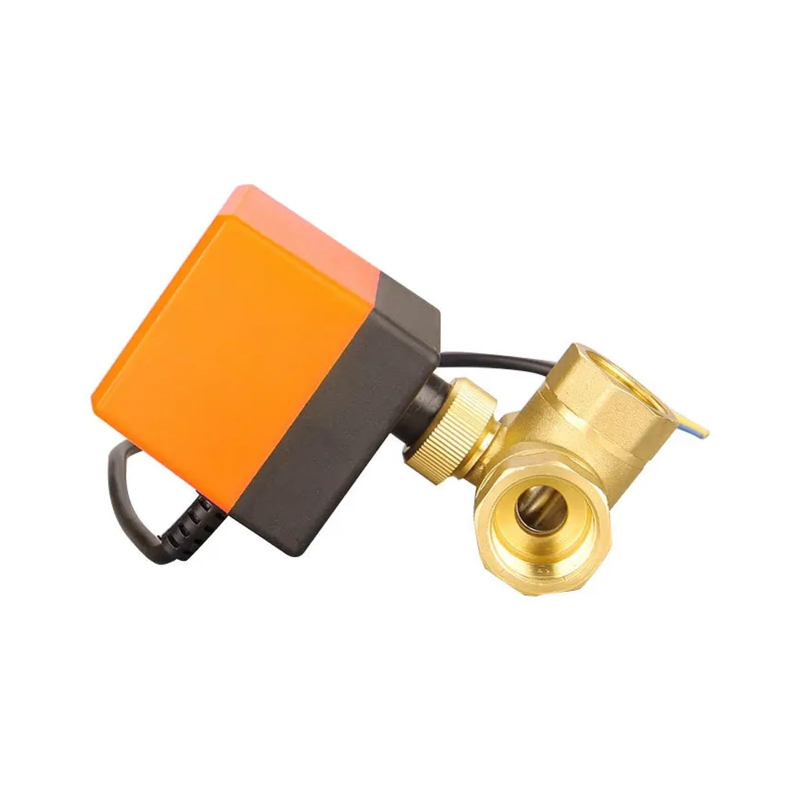 1/2" 3/4" 1" 2" Trójdrożny zawór kulowy z napędem silnikowym 220 V 12 V 24 V 3-żyłowy 2-punktowy zawór kulowy z napędem elektrycznym z mosiądzu Nadaje się do małych przestrzeni(1-1/4",24VAC)