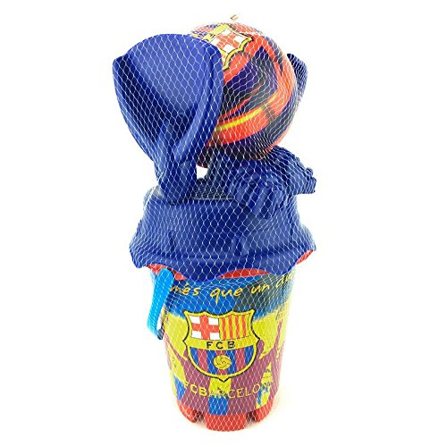 Futbol Club Barcelona- Set Cubo Castillo de 18 cm con regadera (Mondo 313012)