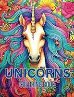 UNICORNS Coloring Book: Beautiful Unicorns Coloring Book For Ages 6+ B0C87QR961 Book Cover