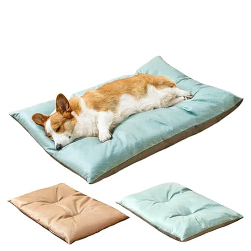 春 夏 ペットベッド マット ペットクッション 猫 犬 クッション 洗える 滑り止め 小型犬 中型犬 大型犬 ドッグハウス 中綿入り 革 レザー ソファー 長方形 室内用 寝床 可愛い 柔軟 シンプル 屋内用