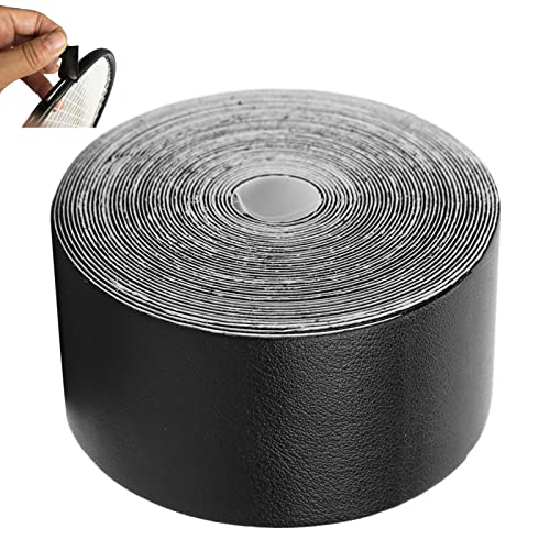 Tennis Racket Grip Tape,Tennis Wrap Grip Tape,Tennis Racket Tape Racket Head Protection Tape Widened Squash Racquet Guard 5M For Sports Gear(black)