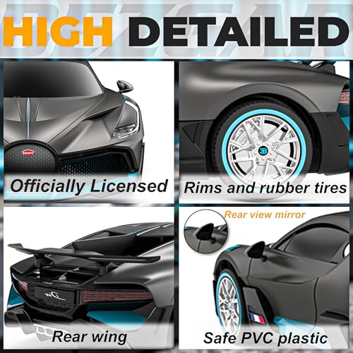 Image of BEZGAR 1:24 Bugatti Remote Control Car Licensed Bugatti Divo Toy Car