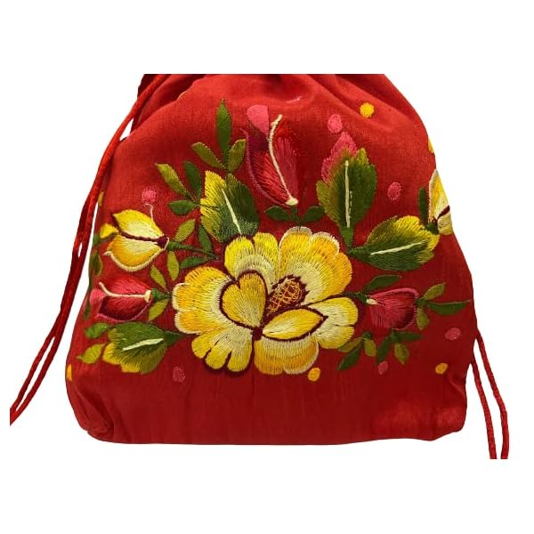 Lavanya Fashions | Traditional Potli Bags with Envelope Set | Traditional Party Bags | Combo of potli Purse and Envelope | Silk Fabric Embroidered Bag - Image 3