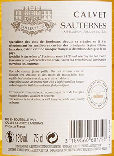 Calvet - Sauternes, Süß Weisswein aus Bordeaux, Reserve du Ciron (1 x 0.75 l)