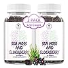 Elderberry Gummies with Zinc and Vitamin C, Thyroid Support Supplement – Rich in Iodine-Detox & Gut Cleanse, Immune…