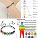 Malltop 7 Color Beads Hand String Bracelet Lava Stones Reiki Chakra Prayer Healing Balance Yoga Bangle (Style B)