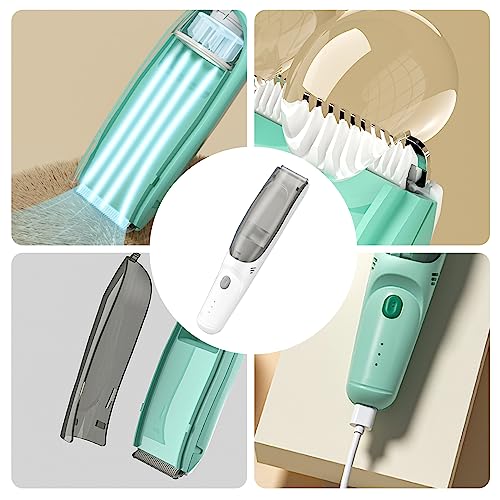 Jauhmui Baby Haarschneider, Automatisches Saugen, Leise Kids Haarschneidemaschine, Elektrischer Haarschnitt-Kit, Wasserdichter, Schnurlos, USB Schnell Wiederaufladbar, 3 Führungskämme (Stil1)
