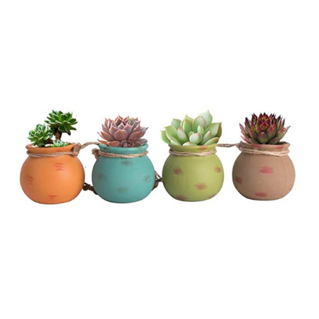 Fioriera sospesa Vaso in ceramica penzolante Montaggio a soffitto Mini fioriera per giardino 4 pezzi sospesi, ceramica, vasi, vasi pendenti, per piante