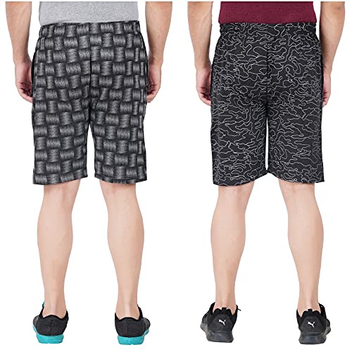 Image of FEEL TRACK Men Cotton Regular Fit Shorts