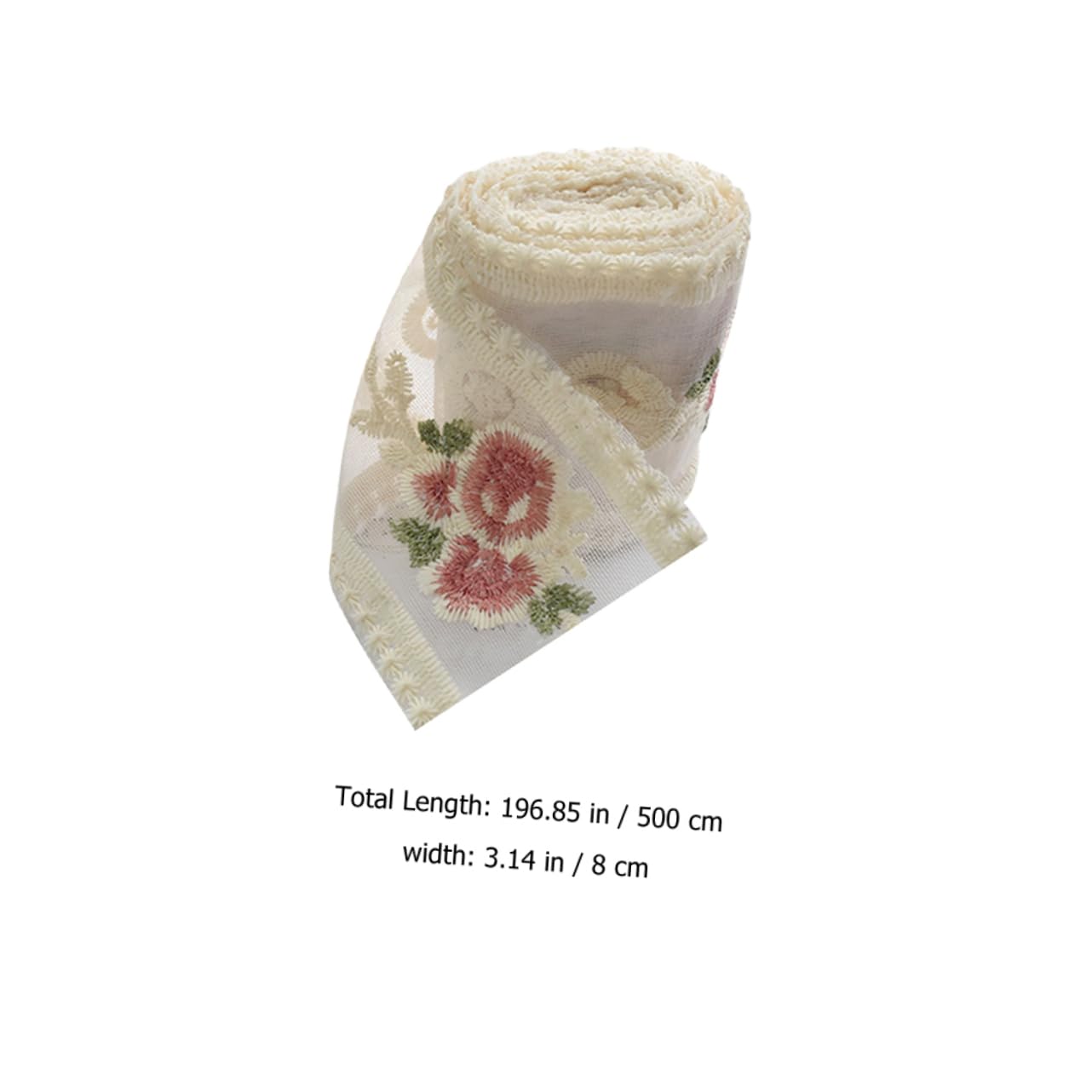 Operitacx 5rollos Cinta De Encaje Rosa Floral Para Manualidades Metros De Material Para Accesorios De Cabello y Decoración De Bodas