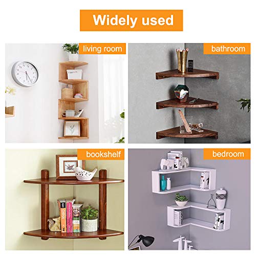 Luomorgo HAO201808170197 4 Pcs 3 Inch Floating Shelf Bracket Blind Shelf Bracket Hidden Brackets For Floating Wood Shelves thumb #5