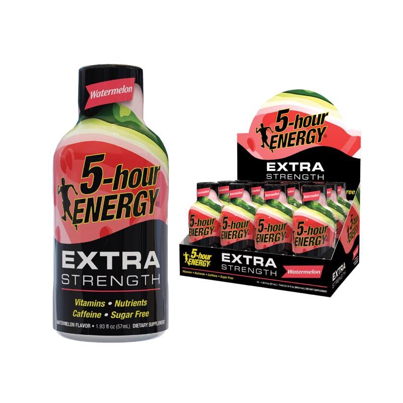 5-hour ENERGY Shot, Extra Strength, Watermelon, 1.93 oz, 12 pack