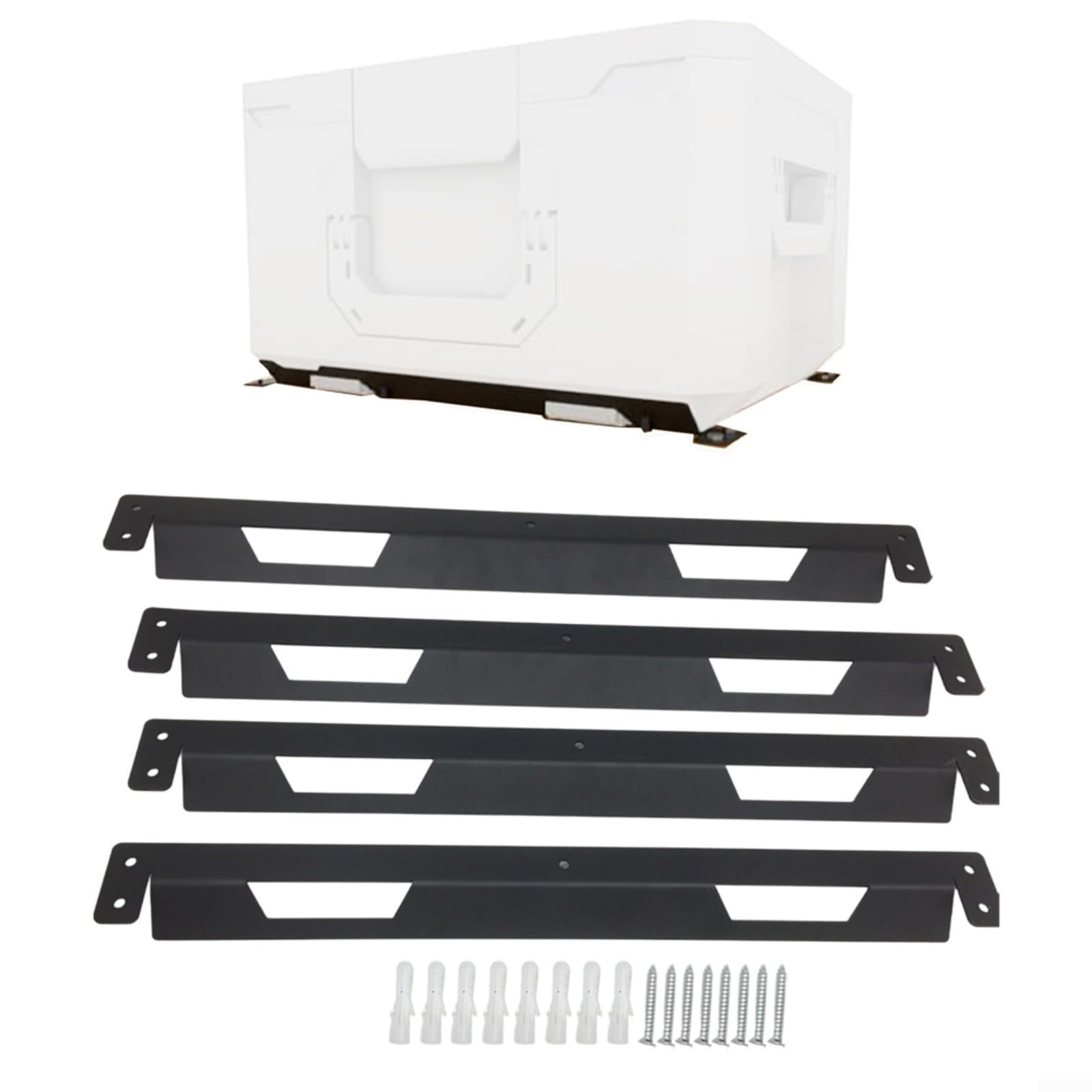 Befestigungsklammern für Toughbuilt für stacktech, Metall Wandhalterung Werkzeugkiste, für schwerlast Montagehalter für Werkstatt, Flexible Aufbewahrungslösung, Einfache Installation(4PCS)