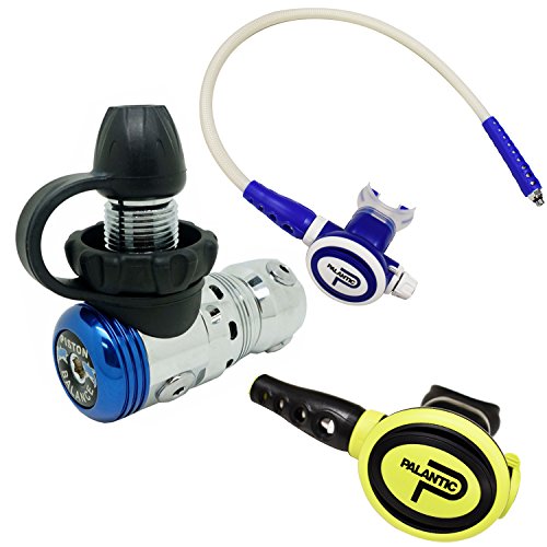 Palantic AS103 DIN Regulator & AS2061 Octopus Combo, Nitrox Compatible, Adjustable & Non-Adjustable Second Stages, 27
