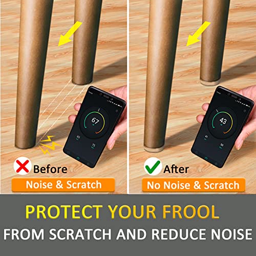 Felt Furniture Pads Floor Protectors - 131 Pcs Large Anti-Scratch Noise Cancelling Felt Pads For Hardwood Tile Floors Chair Table Sofa Bed Legs Sliders Pads Birthday Gifts Christmas Stocking Stuffers #TOP1