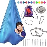 Indoor Therapy Sensory Swing for Kids, Special Needs Joy Cuddle Ceiling Snuggle Swings, Outdoor Room Adjustable Fabric Hammock for Children Child Teens Autism, ADHD, Aspergers, Sensory Integration