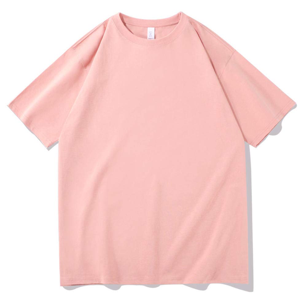 T-shirt męski 230 g, ciężki, bawełniany, luźny, na lato, okrągły dekolt, masywny kolor, 6 sztuk, 26, M