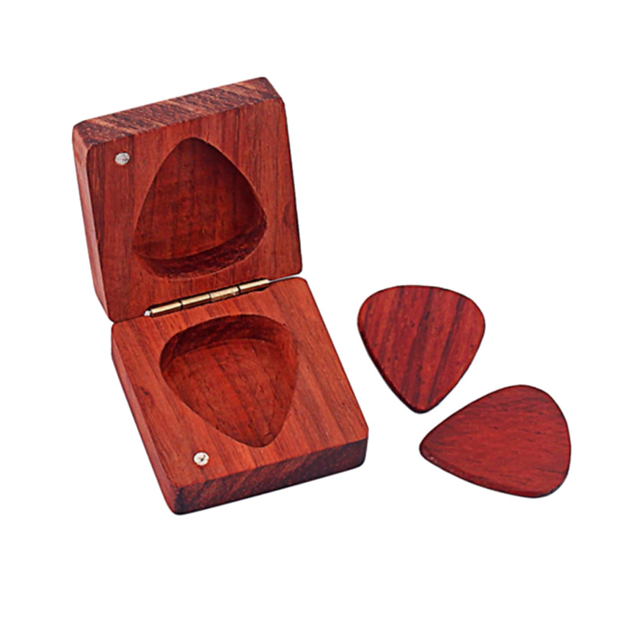 VICASKY 3piezas Caja De Almacenamiento para Púas De Guitarra Púas Estuche Práctico y Accesible para Guitarristas Protección y Estilo Color Rojo Oscuro
