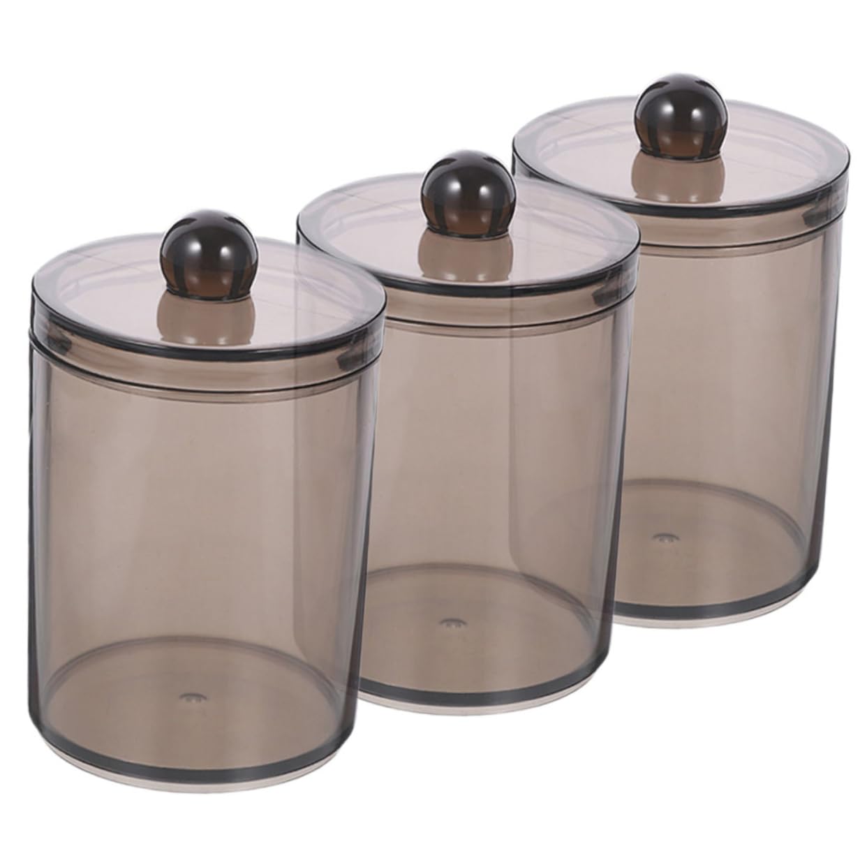 15piezas Organizador De Algodones y Bastoncillos De Algodón De Recipientes Con Tapa Accesorios Para Baño y Almacenamiento Multifuncional y Elegante