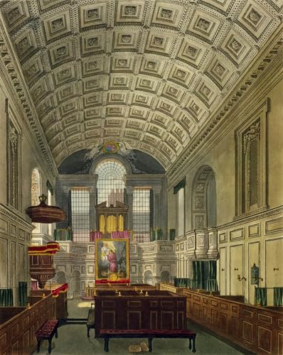 La chapelle allemande Charles Wild peinture d'art affiche prestige pour salon élégant