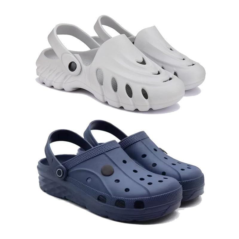 WINGSCRAFT Lightweight Classic Clogs || Sandals with Slider for Men-Combo(2)-3135-3098-10 Blue (B0D3XTRGBZ) Amazon Price History, Amazon Price Tracker