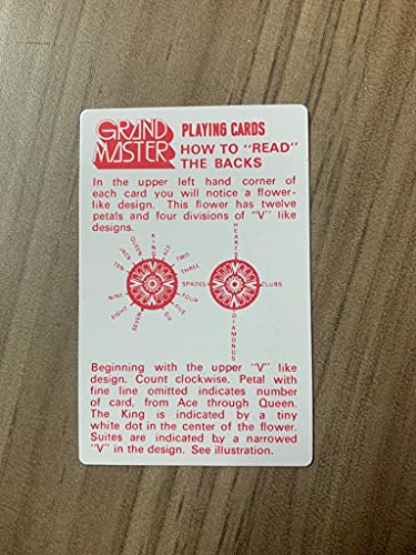 Grand Master Spy Marked Magic Playing Cards (Color As Per Availability) for Adult, Pack of 1