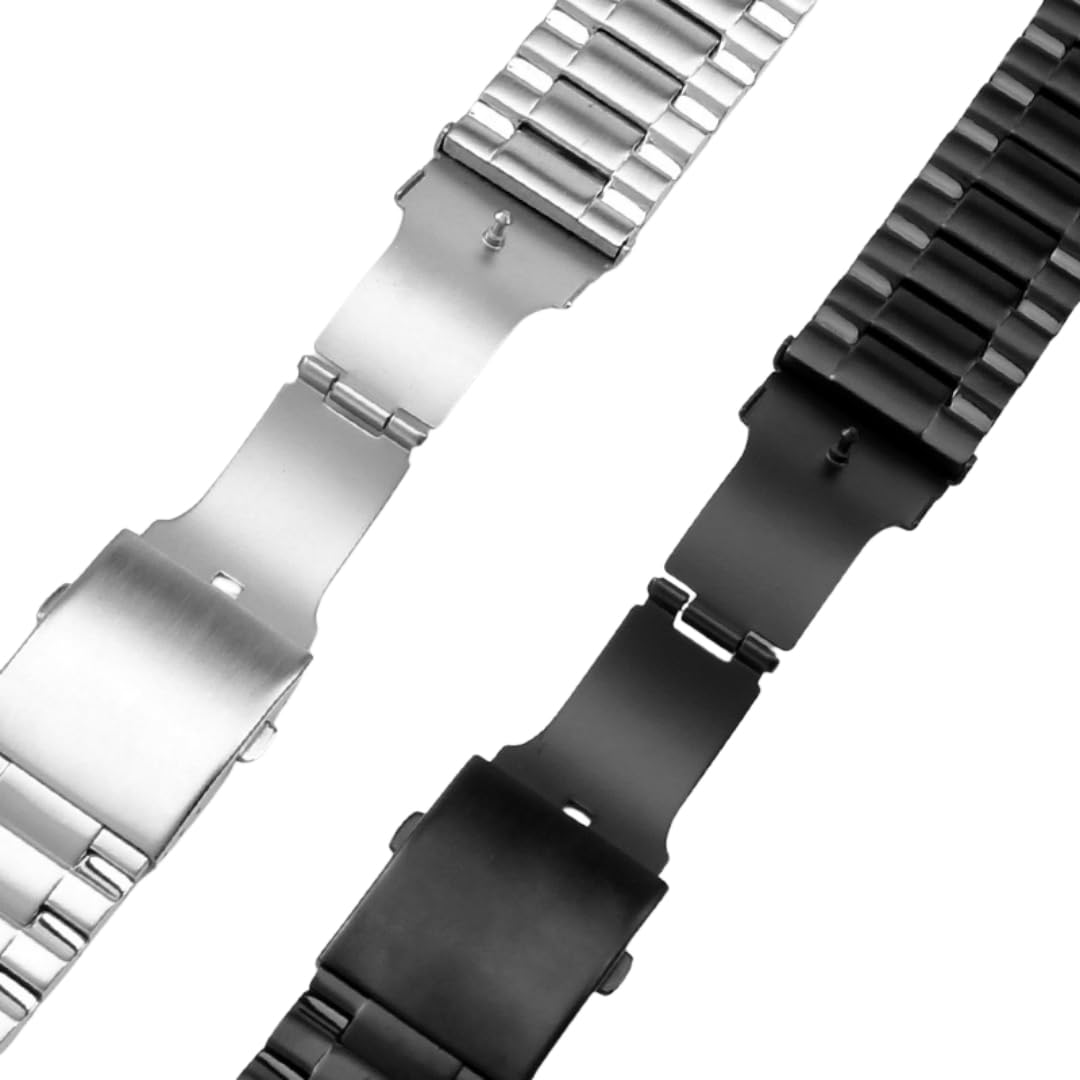 26MM 316L Acero Inoxidable Banda de Reloj, Hombres Metal Reemplazo Pulsera, Extremo Curvo-Negro 26MM para Diesel DZ4318/DZ4323/DZ4283/DZ4309