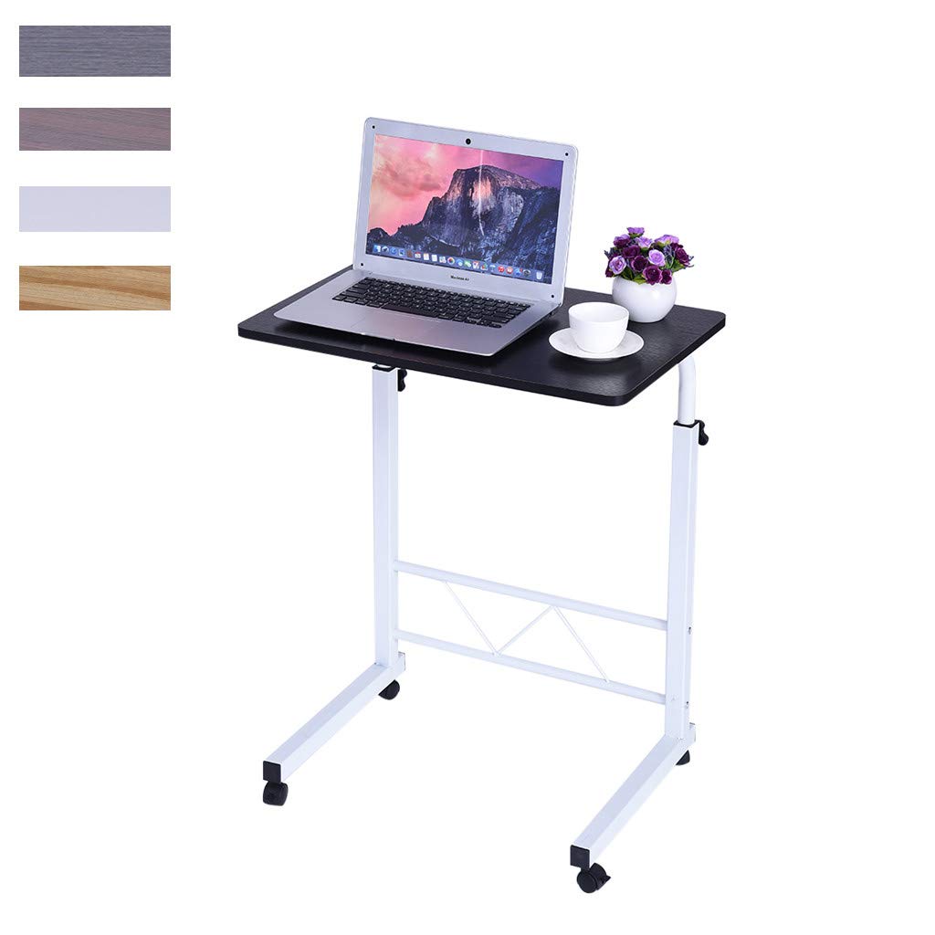 Buy Mobile Computer Desk with Wheels, VEZARON Djustable Mobile Desk