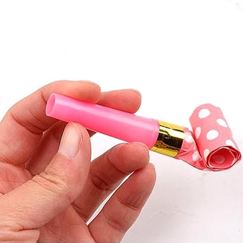 Miniatura 6 de Soplador de fiesta de 24 piezas, sopladores de ruido, silbatos, chillones de fiesta, generador de ruido con flecos, sopladores divertidos para