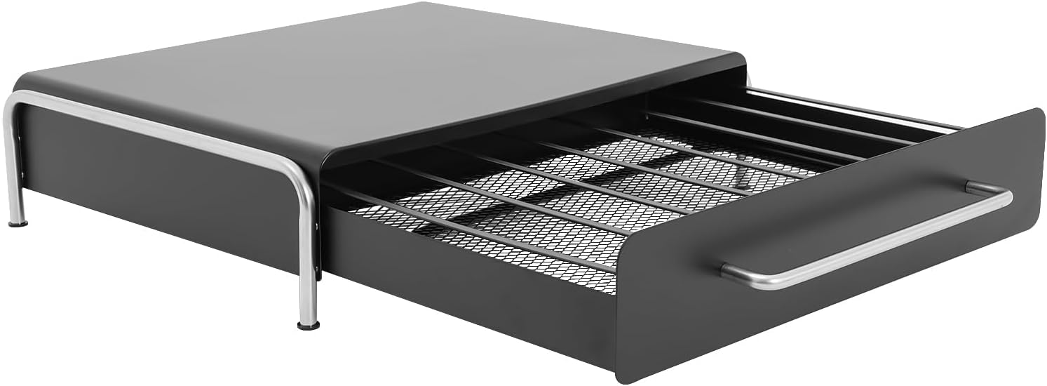 Coffee Capsule Drawer Space-Saving Storage Solution for Nespresso Pods Removable Coffee Pod Holder Under-Drawer Coffee Capsule Storage