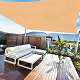 Amazmic Sun Shade Sail Rectangle 10'x13' UV Block Waterproof Canopy Outdoor Activities...