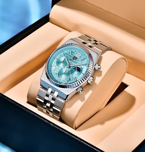 Image of BENYAR Men's Luxury Chronograph Watch Date Window High-Performance Luminous Quartz movment Waterproof -Ideal Gift for Business & Casual Gift Stylish Wristwatch for Men & Boys