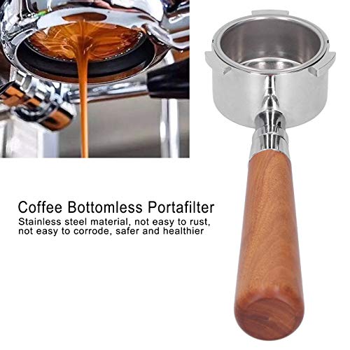 Portafiltro de acero inoxidable, reemplaza en cualquier momento Portafiltro MANGO DESMONTABLE Fácil de usar para… - Imagen 6