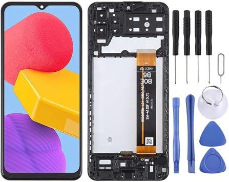 LCD Screen Digitizer Full Assembly with Frame for Galaxy M13 SM-M135F