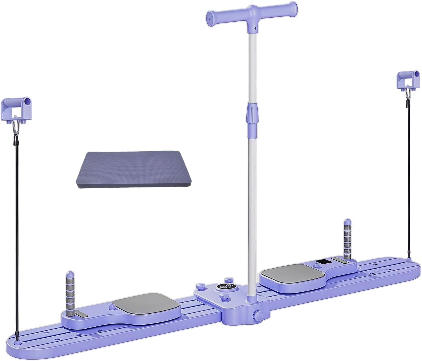 Portable Pilates Reformer Machine, 6in1 Fitness Board & Pilates Equipment Set with Ab Workout Equipment, Pilates Board for Home Workout Multifunctional Push-Up Board