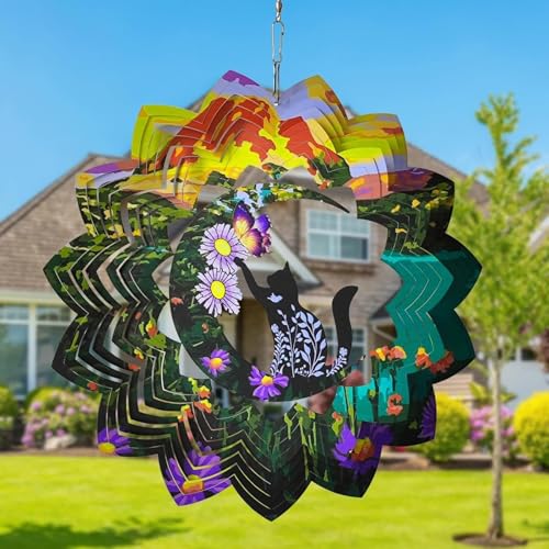 Carillon à vent en métal de couleur, le cadeau idéal pour décorer une maison