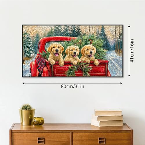 VAIIEYO Christmas Jigsaw Puzzles for Adults 1000, Puppy Jigsaw Puzzles, Puzzles for Adults Fun & Challenging Colorful Puzzles - Image 4