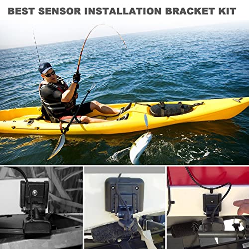 Image of 7400931 MHX XNT Transducer Bracket, Transducer Mount for XHS model transducers, Transom Mounting Hardware Kit Compatible with XNT 9 20, XNT 9 20 T, XNT 9 QB 90 T, XNT 9 QB 90, XNT 9 SI 180 T, Black