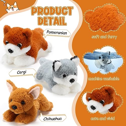 Skylety 3 Pcs 7.87 Inches Dog Stuffed Animal Plush Dog Soft Plush Dog Pillow Toy Fluffy Puppy Set for Christmas Girls Baby Kids Dog Party Favor Birthday Home Decor(Pomeranian, Chihuahua, Corgi) Skylety 3 Pcs 7.87 Inches Dog Stuffed Animal Plush Dog Soft Plush Dog Pillow Toy Fluffy Puppy Set for Christmas Girls Baby Kids Dog Party Favor Birthday Home Decor(Pomeranian, Chihuahua, Corgi)