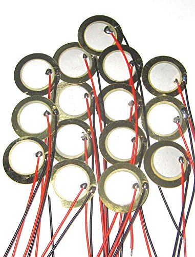 15Pcs 20mm Piezo Discs for Guitar Pickup