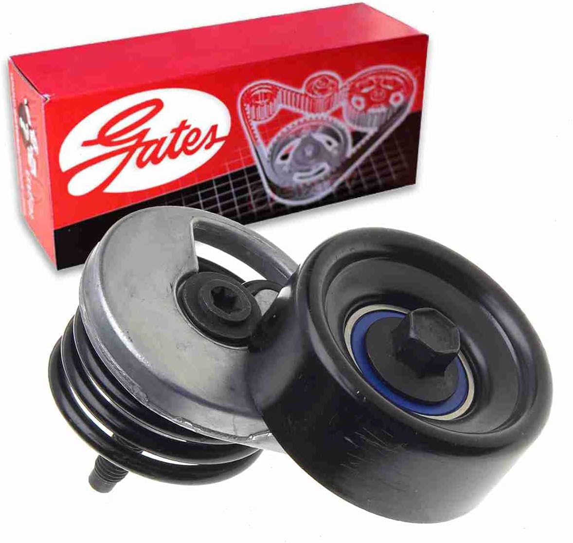 Gates DriveAlign Drive Belt Tensioner Assembly compatible with Ford F-150 5.0L 5.8L V8 1990-1996