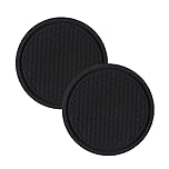 for Mazda 2/3/5/6/Bongo/BT-50 Car Cup Holder Coasters, Recessed Non Slip Shockproof Auto Cup Holders Accessories for Women and Man,A Black