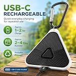 Pulse Tick Repellent Device, USB C Rechargeable Clip On (Black, 2pcs) - Image 6