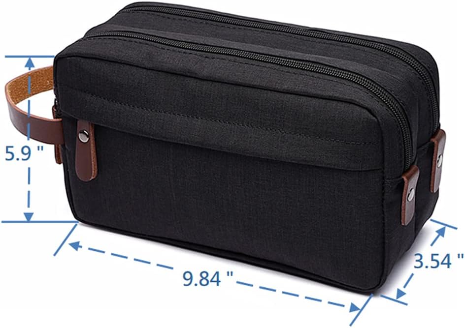 Muka Custom Toiletry Bag for Men, Personalized Shaving Bag, Men's Cosmetic Bags-Blue