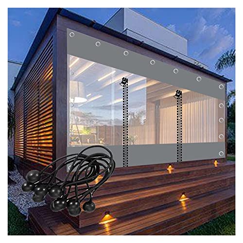 Panneaux latéraux en bâche PVC transparente imperméable de 200x200cm pour pergola