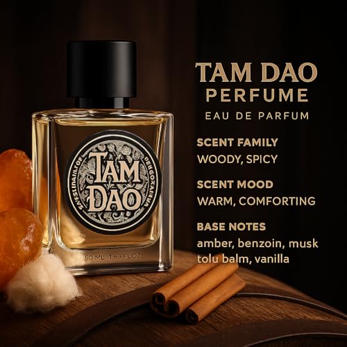 Image of Perfume - TAM DAO | Alcohol-Free Natural Cologne | Long-Lasting Fragrance for Men & Women | Citrus, Floral & Woody Notes | 50ML Each (Wood)