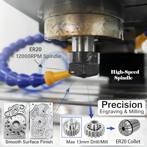 EQCOTWEA CNC Milling Drilling Machine