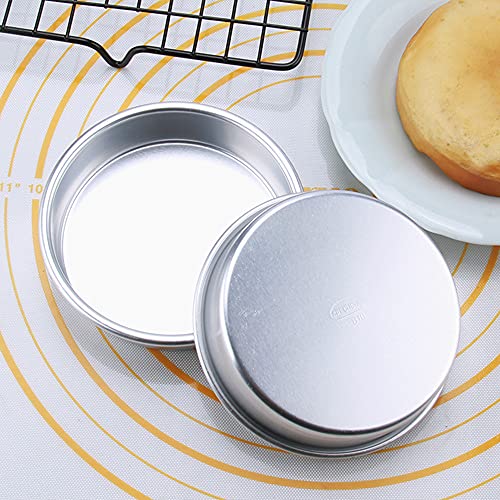 Xigui 4 Inch Mini Cake Pan Set, 4 Pcs Round Cake Pans Round Baking, Healthy & Sturdy, Easy Clean & Dishwasher Safe For Home Party Baking Supplies #TOP3
